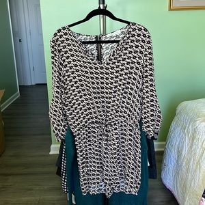 Daniel Rainn Geometric Print Romper